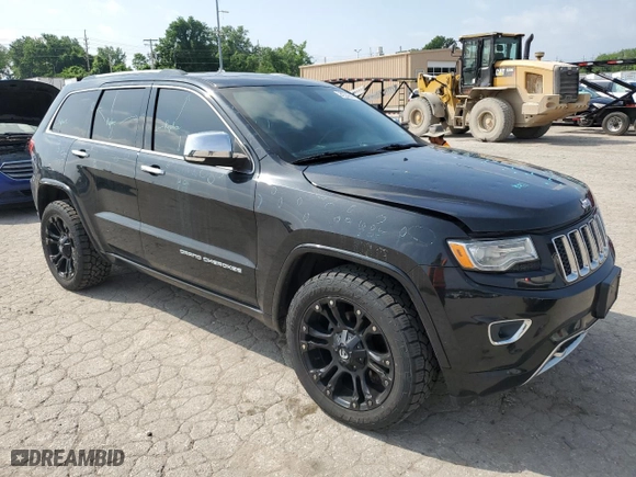 2014 Jeep Grand Cherokee Overland with VIN 1C4RJFCG6EC547604, listed as a Copart auction lot 55824944 with 128,330 mi miles and Clean Title. Bid and sale history available at carsss.com. Image 4.