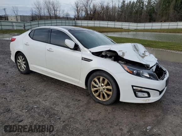 2015 Kia Optima EX z VIN 5XXGN4A7XFG358166, wystawiony jako Copart lot #51613105 z przebiegiem 129 135 mil mil oraz Szkoda całkowita • Salvage title. Historia ofert i sprzedaży dostępna na DreamBid. Obrazek 4.