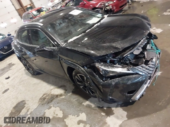 2025 Lexus UX with VIN JTHUCJDH8S2003698, listed as a IAAI auction lot 41368424 with 1,111 mi miles. Bid and sale history available at carsss.com. Image 1.