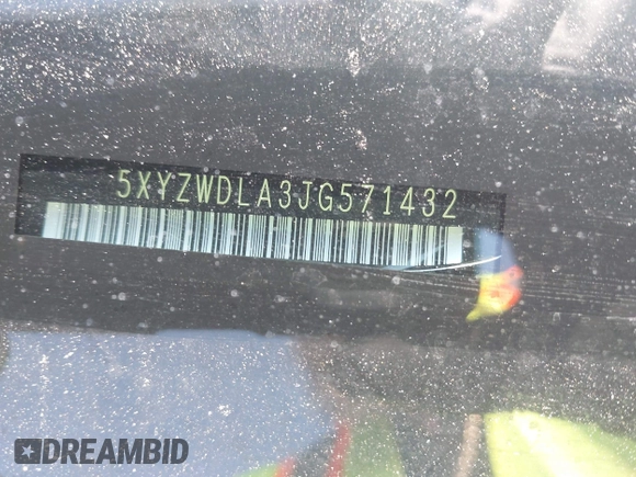 2018 Hyundai Santa Fe Ultimate with VIN 5XYZWDLA3JG571432, listed as a IAAI auction lot 42395245 with 69,330 mi miles and . Bid and sale history available at DreamBid. Image 17.