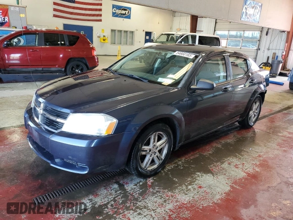 2008 Dodge Avenger SXT with VIN 1B3LC56K18N140116, listed as a Copart auction lot 54660165 with 121,596 mi miles and Salvage Title. Bid and sale history available at carsss.com. Image 1.