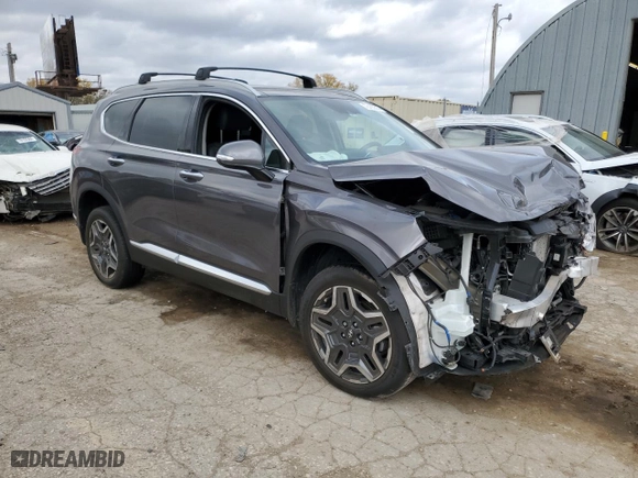 2022 Hyundai Santa Fe Hybrid SEL Premium with VIN KM8S3DA15NU020206, listed as a Copart auction lot 78435314 with 25,790 mi miles and Salvage Title. Bid and sale history available at carsss.com. Image 4.