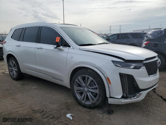 2022 Cadillac XT6 Premium Luxury with VIN 1GYKPDRS7NZ121220, listed as a Copart auction lot 43871165 with NaN miles and Non Repairable. Bid and sale history available at carsss.com. Image 4.