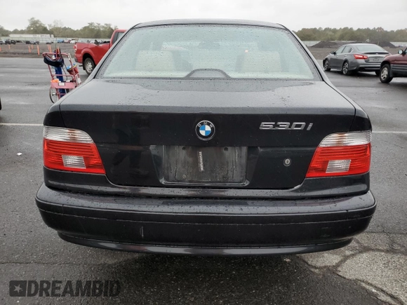 2001 BMW 5 Series 530iA with VIN WBADT63441CF05226, listed as a Copart auction lot 74981094 with 78,490 mi miles and Salvage Title. Bid and sale history available at carsss.com. Image 6.