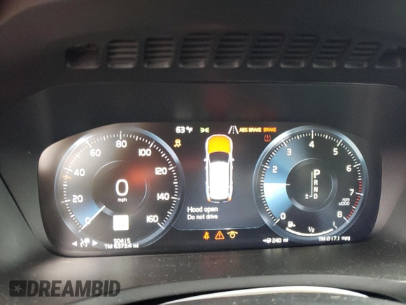 2020 Volvo XC90 Inscription z VIN YV4A221LXL1533035, wystawiony jako Copart lot #72531774 z przebiegiem 50 415 mil mil oraz Szkoda całkowita • Salvage title. Historia ofert i sprzedaży dostępna na DreamBid. Obrazek 9.