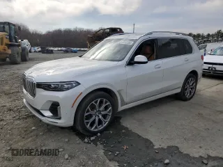 2022 BMW X7 xDrive40i with VIN 5UXCW2C09N9L58931, listed as a Copart auction lot 50122365 with 29,555 mi miles and Salvage Title. Bid and sale history available at carsss.com. Image 1.