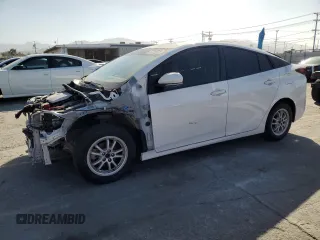 2019 Toyota Prius L Eco with VIN JTDKARFU3K3075653, listed as a Copart auction lot 57250375 with 133,145 mi miles and Salvage title. Bid and sale history available at DreamBid. Image 1.
