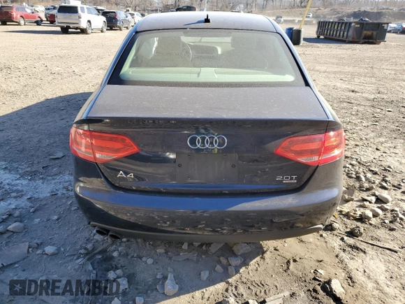 2010 Audi A4 2.0T Premium with VIN WAUBFAFL4AN070858, listed as a Copart auction lot 86452114 with 0 mi miles and Salvage Title. Bid and sale history available at carsss.com. Image 6.