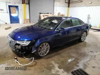 2019 Audi A4 Premium Plus z VIN WAUHMAF40KN015740, wystawiony jako Copart lot #50346715 z przebiegiem 39 037 mil mil oraz Szkoda całkowita • Salvage title. Historia ofert i sprzedaży dostępna na DreamBid. Obrazek 1.