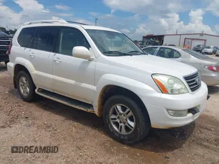2006 Lexus GX 470 with VIN JTJBT20X260107601, listed as a IAAI auction lot 42525251 with 237,807 mi miles and . Bid and sale history available at DreamBid. Image 1.