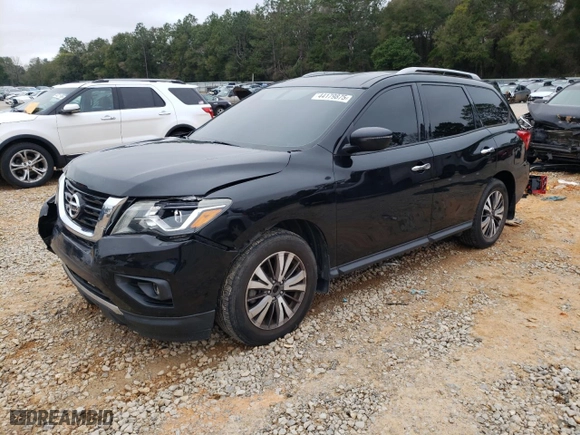 2017 Nissan Pathfinder SV with VIN 5N1DR2MN3HC608271, listed as a Copart auction lot 44179875 with 121,326 mi miles and Salvage Title. Bid and sale history available at carsss.com. Image 1.