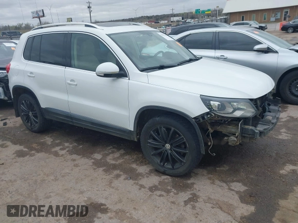 2016 Volkswagen Tiguan S with VIN WVGBV7AX0GW550784, listed as a IAAI auction lot 41817544 with 109,246 mi miles and . Bid and sale history available at DreamBid. Image 1.