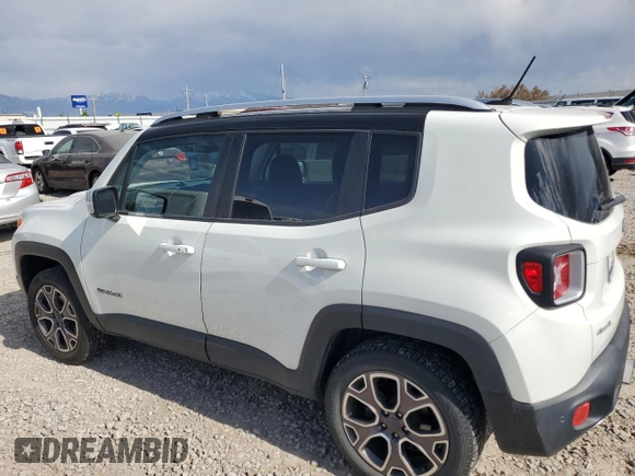 2017 Jeep Renegade Limited z VIN ZACCJBDBXHPG65785, wystawiony jako Copart lot #58090725 z przebiegiem 91 383 mil mil oraz Czysty tytuł • Clean title. Historia ofert i sprzedaży dostępna na DreamBid. Obrazek 2.