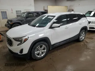 2019 GMC Terrain SLE z VIN 3GKALMEV4KL163445, wystawiony jako Copart lot #54247925 z przebiegiem 75 187 mil mil oraz Czysty tytuł • Clean title. Historia ofert i sprzedaży dostępna na DreamBid. Obrazek 1.