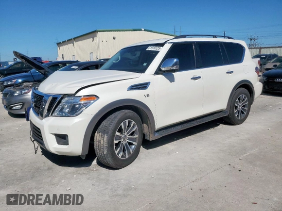 2019 Nissan Armada SL z VIN JN8AY2ND4K9085996, wystawiony jako Copart lot #51916125 z przebiegiem 125 050 mil mil oraz Szkoda całkowita • Salvage title. Historia ofert i sprzedaży dostępna na DreamBid. Obrazek 1.