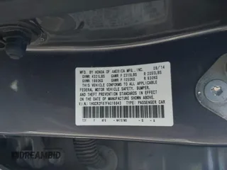 2015 Honda Accord EX-L с VIN 1HGCR2F87FA016843, выставлен на аукционе IAAI как лот 42065833 с пробегом 139 147 миль миль и . История ставок и продаж доступна на DreamBid. Изображение 9.