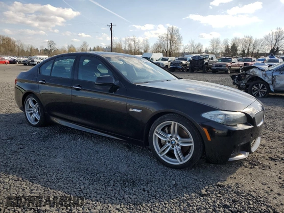 2013 BMW 5 Series 550i with VIN WBAFR9C59DDX79700, listed as a Copart auction lot 48565275 with 115,971 mi miles and Clean Title. Bid and sale history available at carsss.com. Image 4.