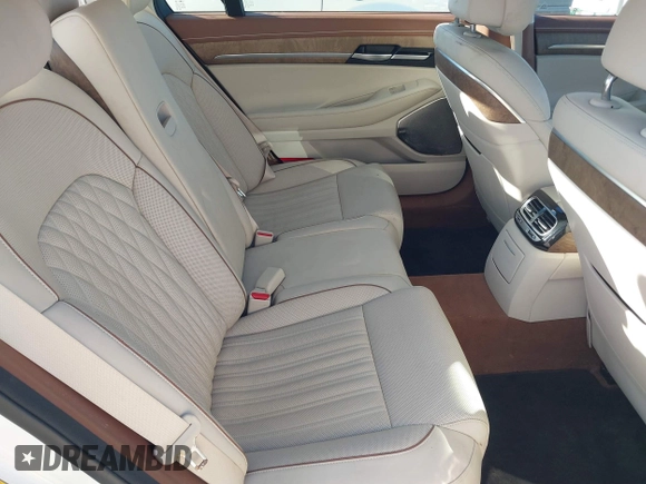 2021 Genesis G90 Premium z VIN KMTF34PA8MU089310, wystawiony jako IAAI lot #41762530 z przebiegiem Nie podano mil oraz . Historia ofert i sprzedaży dostępna na DreamBid. Obrazek 8.