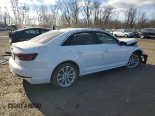 2019 Audi A4 Premium Plus with VIN WAUENAF45KA027051, listed as a Copart auction lot 41481465 with 0 mi miles and Salvage Title. Bid and sale history available at carsss.com. Image 3.