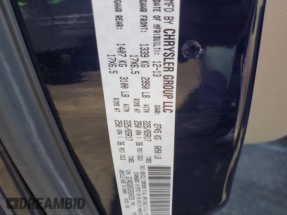 2014 Dodge Grand Caravan American Value with VIN 2C4RDGBG5ER260339, listed as a Copart auction lot 54533055 with 188,952 mi miles and Clean Title. Bid and sale history available at DreamBid. Image 13.