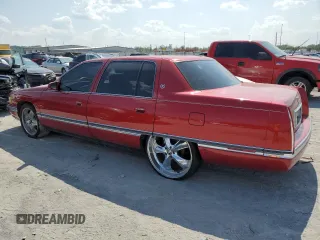 1995 Cadillac DeVille z VIN 1G6KD52B5SU263656, wystawiony jako Copart lot #83631284 z przebiegiem Nie podano mil oraz Szkoda całkowita • Salvage title. Historia ofert i sprzedaży dostępna na DreamBid. Obrazek 2.
