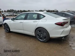 2024 Acura TLX w/A-Spec Package with VIN 19UUB6F54RA000075, listed as a Copart auction lot 43120325 with 9,995 mi miles and Salvage Title. Bid and sale history available at carsss.com. Image 2.