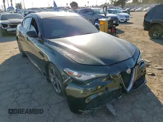 2017 Alfa Romeo Giulia with VIN ZARFAEBNXH7550876, listed as a Copart auction lot 46341535 with 0 mi miles and Salvage Title. Bid and sale history available at carsss.com. Image 10.