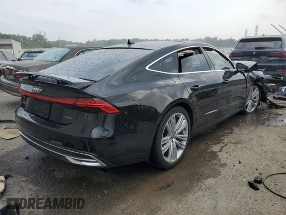 2019 Audi A7 Prestige with VIN WAUS2AF20KN027963, listed as a Copart auction lot 54248054 with 0 mi miles and Salvage Title. Bid and sale history available at carsss.com. Image 3.