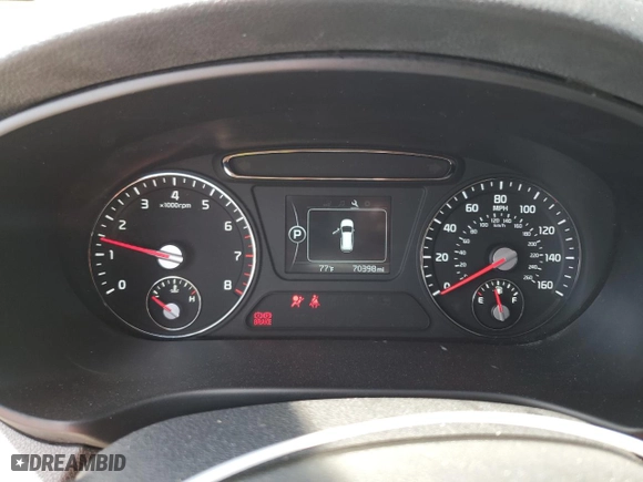 2017 Kia Sorento LX V6 with VIN 5XYPG4A52HG220130, listed as a Copart auction lot 50570725 with 70,398 mi miles and Salvage Title. Bid and sale history available at carsss.com. Image 9.
