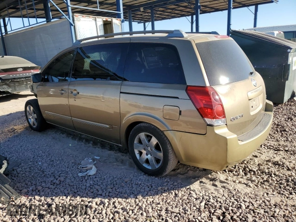 2004 Nissan Quest SE with VIN 5N1BV28U14N364915, listed as a Copart auction lot 87873035 with 190,086 mi miles and Salvage Title. Bid and sale history available at carsss.com. Image 2.