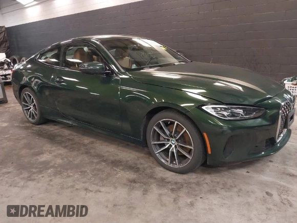 2022 BMW 4 Series 430i xDrive with VIN WBA73AP04NCK88044, listed as a IAAI auction lot 41577730 with 28,907 mi miles and . Bid and sale history available at DreamBid. Image 1.