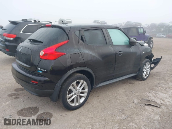 2014 Nissan Juke S with VIN JN8AF5MV1ET361155, listed as a IAAI auction lot 41486346 with 106,397 mi miles. Bid and sale history available at carsss.com. Image 4.