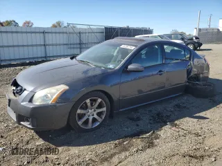 2008 Nissan Maxima 3.5 SE with VIN 1N4BA41E68C829338, listed as a Copart auction lot 76706714 with 0 mi miles and Salvage Title. Bid and sale history available at carsss.com. Image 1.