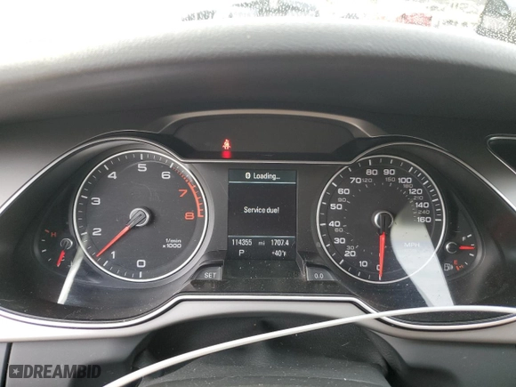 2014 Audi A4 Premium with VIN WAUBFAFL6EN027810, listed as a Copart auction lot 87434604 with 114,355 mi miles and Salvage Title. Bid and sale history available at carsss.com. Image 9.