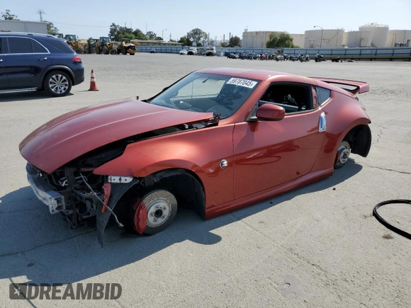 2013 Nissan 370Z Touring z VIN JN1AZ4EHXDM383169, wystawiony jako Copart lot #59787045 z przebiegiem 76 601 mil mil oraz Szkoda całkowita • Salvage title. Historia ofert i sprzedaży dostępna na DreamBid. Obrazek 1.