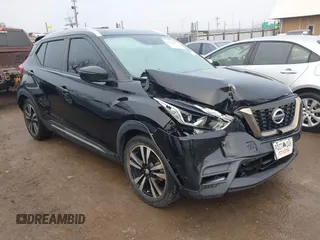 2019 Nissan Kicks S with VIN 3N1CP5CU4KL550153, listed as a IAAI auction lot 41204271 with 129,680 mi miles. Bid and sale history available at carsss.com. Image 1.