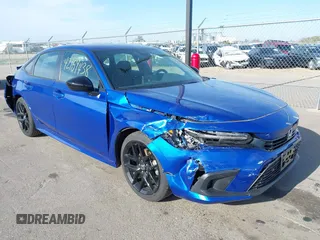 2023 Honda Civic Sport with VIN 2HGFE2F58PH570765, listed as a IAAI auction lot 42159438 with 13,172 mi miles and . Bid and sale history available at DreamBid. Image 1.