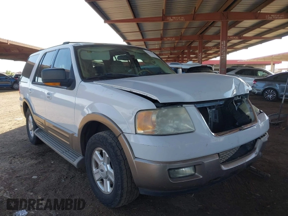 2003 Ford Expedition Eddie Bauer with VIN 1FMPU17L53LC44847, listed as a IAAI auction lot 42255280 with 275,188 mi miles and . Bid and sale history available at DreamBid. Image 1.