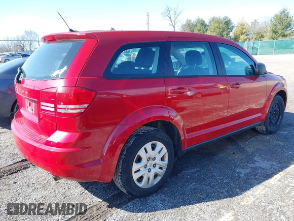 2014 Dodge Journey American Value Pkg with VIN 3C4PDCAB8ET170668, listed as a IAAI auction lot 41662590 with 167,776 mi miles. Bid and sale history available at carsss.com. Image 4.