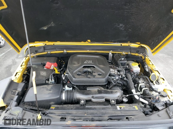 2021 Jeep Wrangler Unlimited Willys with VIN 1C4HJXDN7MW570675, listed as a Copart auction lot 49425805 with 53,687 mi miles and Salvage Title. Bid and sale history available at DreamBid. Image 12.