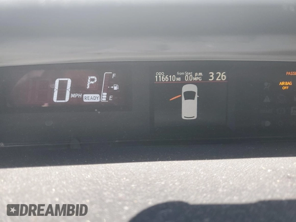 2016 Toyota Prius One with VIN JTDKDTB39G1123001, listed as a Copart auction lot 53559095 with 116,610 mi miles and Clean Title. Bid and sale history available at DreamBid. Image 9.