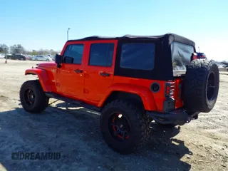 2015 Jeep Wrangler Unlimited Sahara with VIN 1C4BJWEG1FL748732, listed as a IAAI auction lot 41779308 with 109,986 mi miles. Bid and sale history available at carsss.com. Image 3.