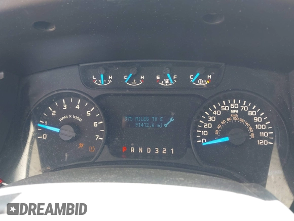 2013 Ford F-150 XL with VIN 1FTMF1EM9DKD83903, listed as a IAAI auction lot 40367820 with 91,412 mi miles. Bid and sale history available at carsss.com. Image 7.