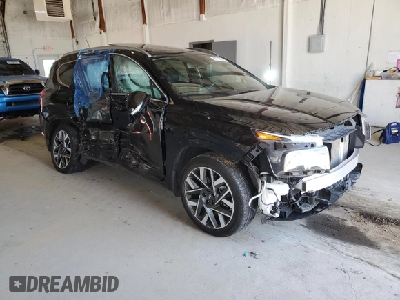 2022 Hyundai Santa Fe Calligraphy with VIN 5NMS54AL0NH457134, listed as a Copart auction lot 50170325 with 25,818 mi miles and Salvage title. Bid and sale history available at DreamBid. Image 4.