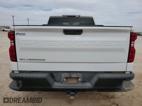 2022 Chevrolet Silverado 1500 Work Truck with VIN 1GCRDAED2NZ506249, listed as a Copart auction lot 45020215 with 92,812 mi miles and Clean Title. Bid and sale history available at DreamBid. Image 6.