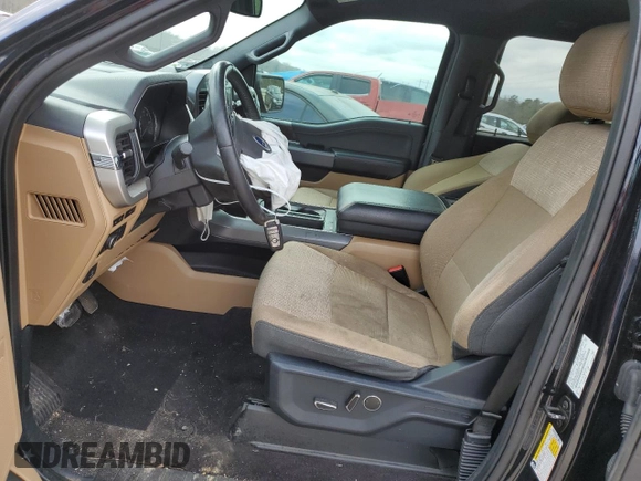 2021 Ford F-150 XL with VIN 1FTFW1E50MFA45896, listed as a Copart auction lot 46882735 with 57,041 mi miles and Salvage Title. Bid and sale history available at DreamBid. Image 7.