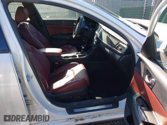 2016 Kia Optima SX Turbo with VIN 5XXGW4L29GG025604, listed as a IAAI auction lot 41687483 with 112,853 mi miles and . Bid and sale history available at carsss.com. Image 5.