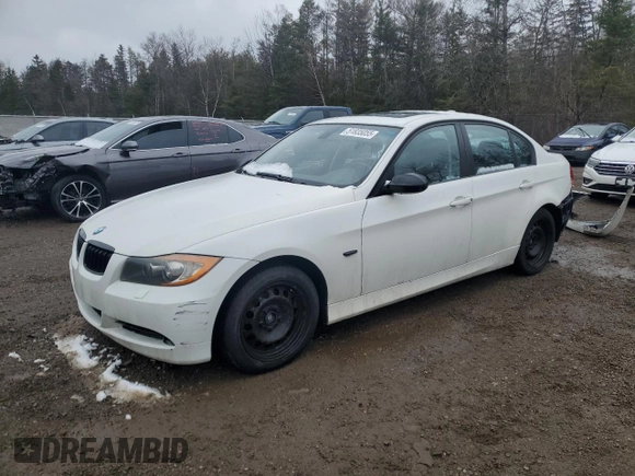 2007 BMW 3 Series 328xi with VIN WBAVC93557K033497, listed as a Copart auction lot 51835055 with 217,355 mi miles and Clean Title. Bid and sale history available at carsss.com. Image 1.