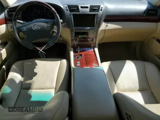 2008 Lexus LS 460 with VIN JTHBL46F385083522, listed as a Copart auction lot 50749155 with 128,339 mi miles and Salvage Title. Bid and sale history available at DreamBid. Image 8.