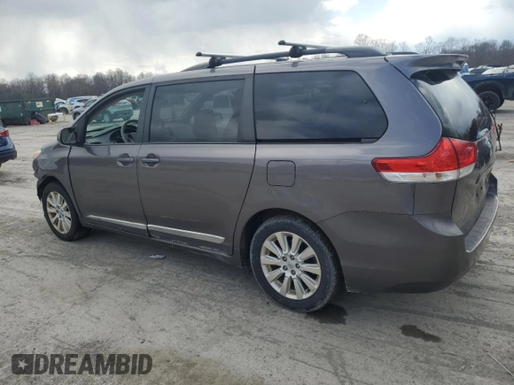 2013 Toyota Sienna LE with VIN 5TDJK3DC9DS049835, listed as a Copart auction lot 50338875 with 209,185 mi miles and Salvage Title. Bid and sale history available at carsss.com. Image 2.